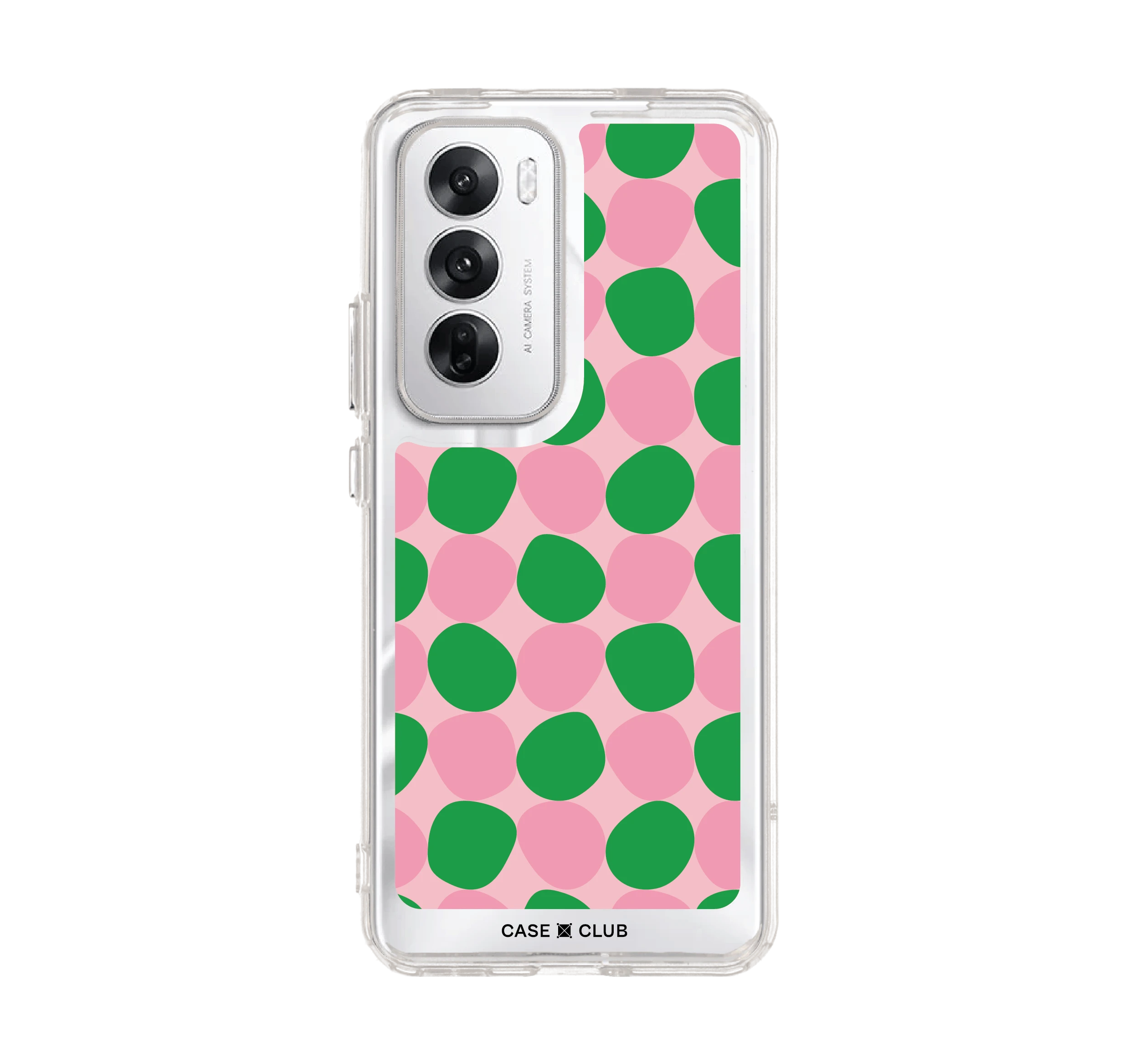 dark green stack polka dots